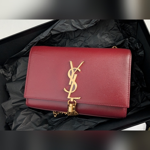 YSL KATE‎ OPYUM RED LEATHER CROSSBODY BAG - Picture 3 of 16